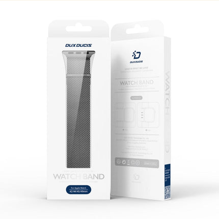 For Apple Watch SE 2022 44mm DUX DUCIS Milanese Pro Series Stainless Steel Watch Band(Black)