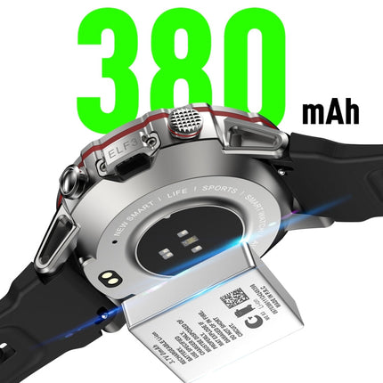 LEMFO ELF3 1.39 inch TFT Round Screen Outdoor Steel Strap Smart Watch Supports Blood Oxygen Monitoring(Black)