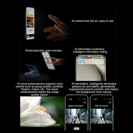 HUAWEI Pura 70 Pro+, 16GB+512GB, Screen Fingerprint Identification, 6.8 inch HarmonyOS 4.2 Kirin 9010 Octa Core up to 2.3GHz, NFC, OTG, Not Support Google Play(White)