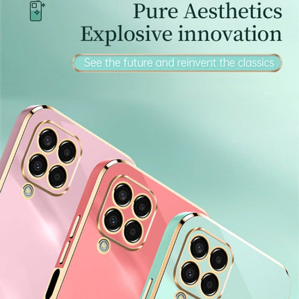 For Samsung Galaxy M33 5G Global XINLI Straight Edge 6D Electroplate TPU Phone Case(White)