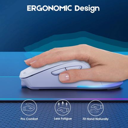 ONIKUMA CW917 RGB 4800DPI Dual Mode Wired + 2.4GHz Wireless Mouse(Black)