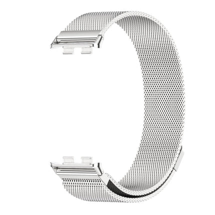 For Honor Band 10 / 9 MIJOBS Milan Magnetic Stainless Steel Watch Band(Silver)