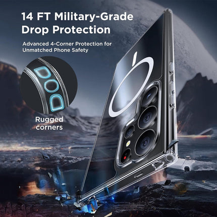 For Samsung Galaxy S24+ 5G ViLi MAG-C Series MagSafe Magnetic PC + TPU Phone Case(Transparent)