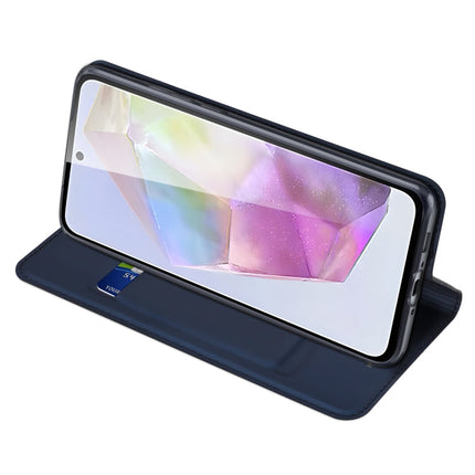 For Samsung Galaxy A36 5G / A56 5G DUX DUCIS Skin Pro Series Flip Leather Phone Case(Blue)