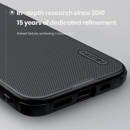 For iPhone 16e NILLKIN Frosted Shield Pro PC + TPU Phone Case(Blue)