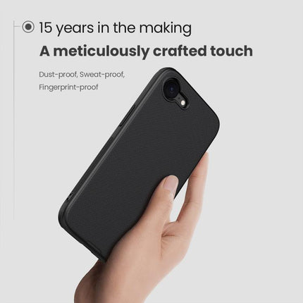 For iPhone 16e NILLKIN Frosted Shield Pro PC + TPU Phone Case(Blue)