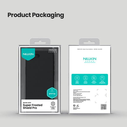 For iPhone 16e NILLKIN Frosted Shield Pro PC + TPU Phone Case(Blue)