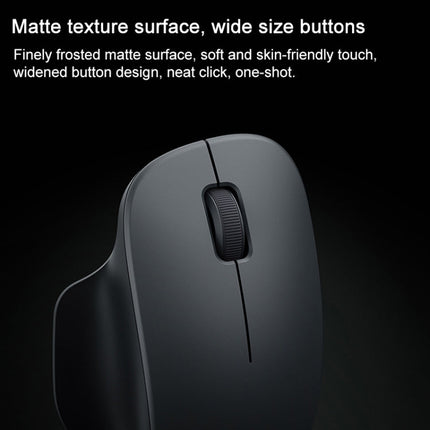 Original Xiaomi XMWXSB04YM 2.4GHz Portable Wireless Mouse Comfort Edition(Black)