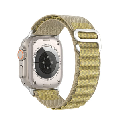 For Apple Watch 42mm / 41mm / 40mm / 38mm DUX DUCIS GS Series Nylon Loop Watch Band(Tan)