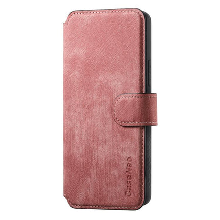 For Motorola Moto G 2025 CaseNeo MagSafe RFID Anti-theft Retro Leather Phone Case(Pink)