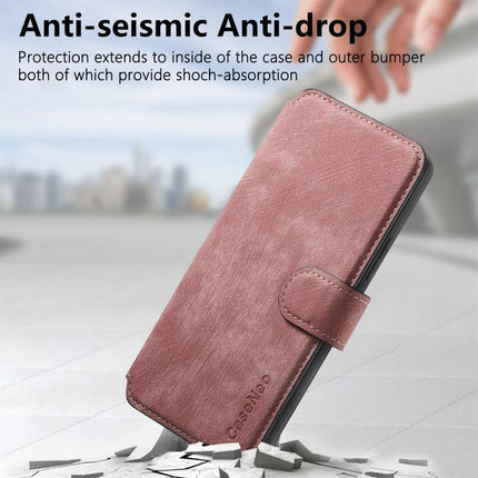 For Motorola Moto G 2025 CaseNeo MagSafe RFID Anti-theft Retro Leather Phone Case(Pink)