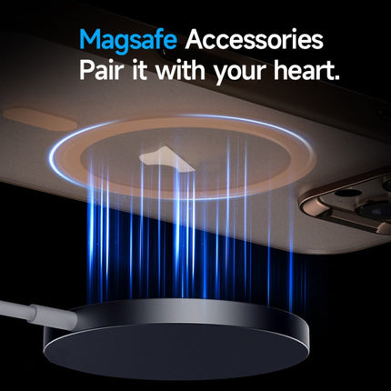 For iPhone 16 Pro Max SULADA Light Sand MagSafe Magnetic PC Hybrid TPU Phone Case(Blue)