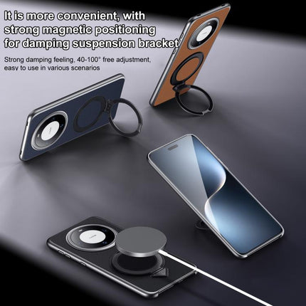 For Huawei Pura 70 Pro / 70 Pro+ SULADA Top Grain Leather MagSafe Magnetic Holder Phone Case(Green)