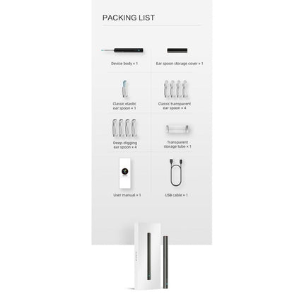 Bebird C3 Pro 2.4G 3.5mm Wireless Wifi High-definition Visual Ear Spoon 3 Million Pixels Out Ear Visual Ear Spoon(Black)