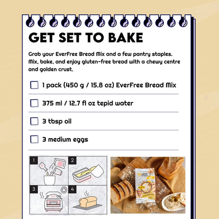 EverFree Gluten Free Bread Mix 450g - Pack of 3