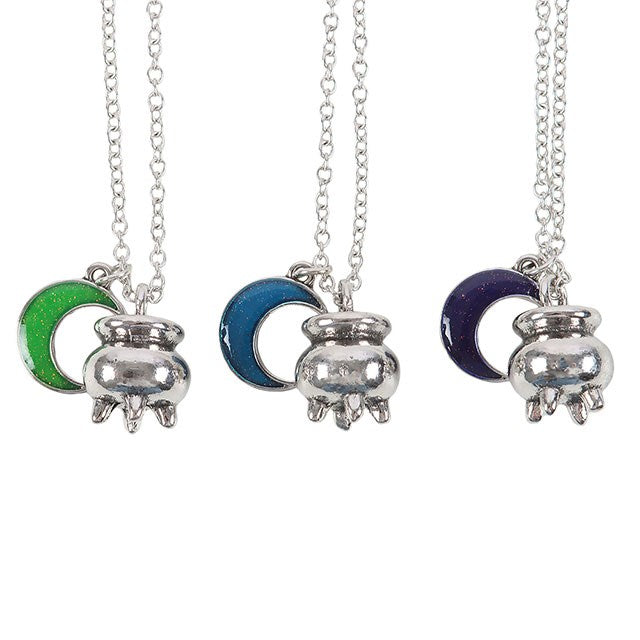 Gothic Gifts Set of 3 Cauldron Charm Necklaces by the Coven Sisters