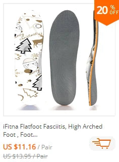 Plantar Fasciitis Orthopedic Sport Insole Men Women Sneaker Flat Feet High Arch Support Orthotic Insoles Plantillas Insert Sole