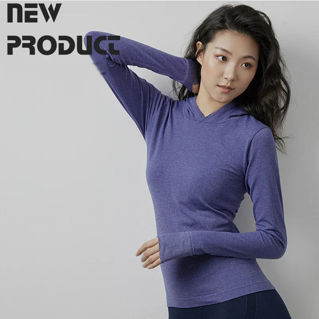 2024 Long Sleeve Sports Jacket Women Zip Fitness Yoga Shirt Winter Warm Gym Top Activewear Running Coats Workout Clothes Woman