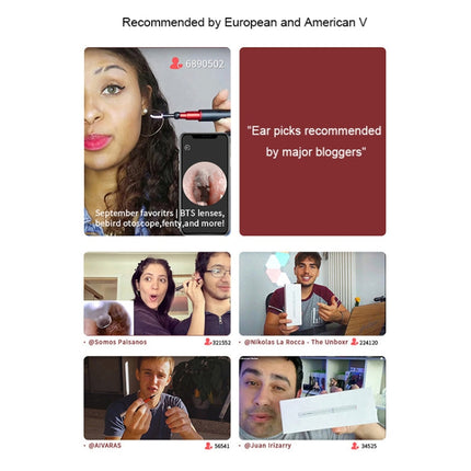 Bebird B1 Intelligent HD Visual Ear Cleaner Earwax Tool, Standard Version(Black)