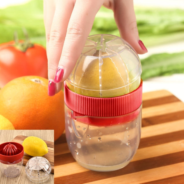 Multi-function Manual Mini Lemon Juicer with a Graduation Cup Juicer (Random Color Delivery)