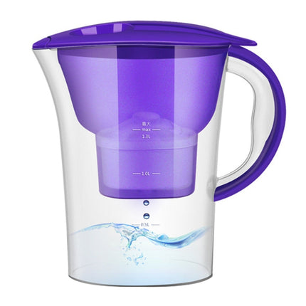 1.3L Portable Home Kitchen Activated Carbon Filter Cold Water Bottle, 1.3L (Blue), 1.3L (Purple)