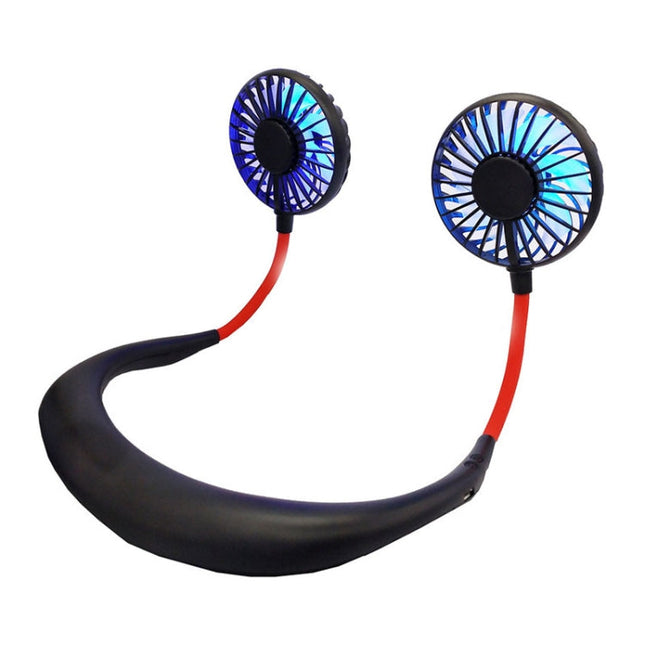 Creative Mini Hanging Neck Type Fan Outdoor LED Fan, F008 (Black), F008, F008 (Blue), F008 (White)