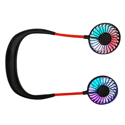Creative Mini Hanging Neck Type Fan Outdoor LED Fan, F008 (Black), F008, F008 (Blue), F008 (White)