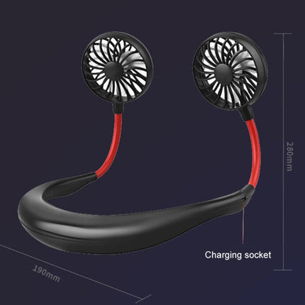 Creative Mini Hanging Neck Type Fan Outdoor LED Fan, F008 (Black), F008, F008 (Blue), F008 (White)