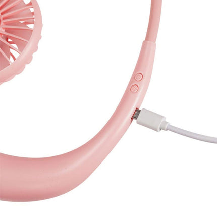 Creative Mini Hanging Neck Type Fan Outdoor LED Fan, F008 (Black), F008, F008 (Blue), F008 (White)