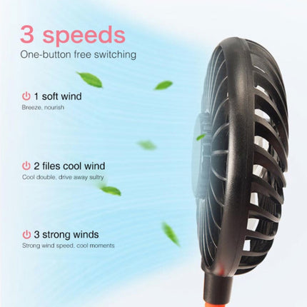 Creative Mini Hanging Neck Type Fan Outdoor LED Fan, F008 (Black), F008, F008 (Blue), F008 (White)