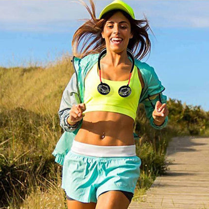 Creative Mini Hanging Neck Type Fan Outdoor LED Fan, F008 (Black), F008, F008 (Blue), F008 (White)