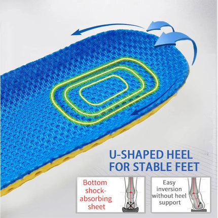 Memory Foam Insoles For Shoes Sole Mesh Deodorant Breathable Cushion Running Insoles For Feet Man Women Orthopedic Insoles