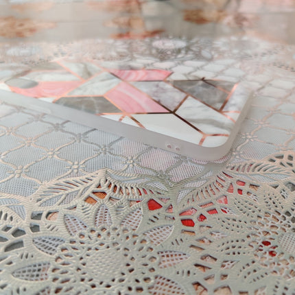 Marble Geometric TPU Coral Case - For iPhone X / Xs