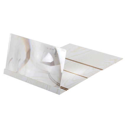 12.0 inch Universal Foldable Portable Wood + Organic Glass Eyeshield 3D Video Mobile Phone Screen Magnifier Bracket Enlarge with Holder for All Smartphones, Size: 260*190*8mm