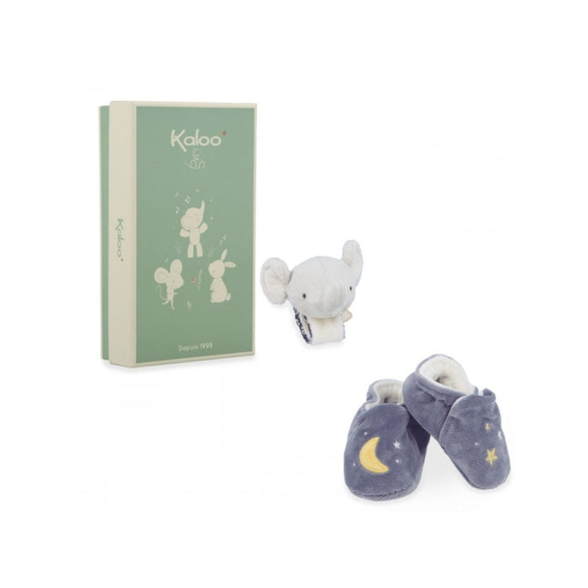 Kaloo Rattle & Slippers - Elephant
