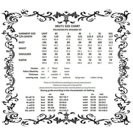 Dark in Love Felicity Gothic Lacey Zip Up Tailcoat Shirt