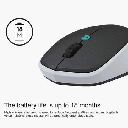Logitech Voice M380 4 Buttons Smart Voice Input Wireless Mouse, M380