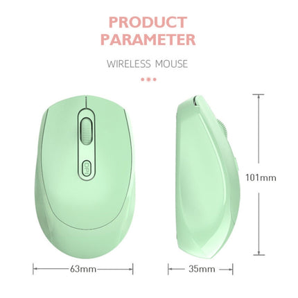 M107 4-buttons 1600 DPI 2.4GHz Wireless Mouse, Battery Version (White)