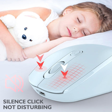 M107 4-buttons 1600 DPI 2.4GHz Wireless Mouse, Battery Version (White)