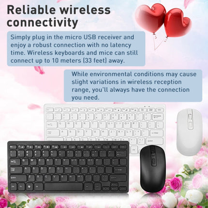 MC Saite K05 Wireless Mouse + Keyboard Set (White)