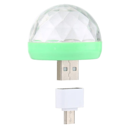 4W RGB USB LED Crystal Magic Ball Stage Light with Micro USB Adapter, with Micro USB Adapter
