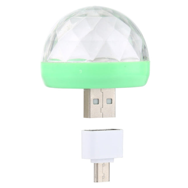 4W RGB USB LED Crystal Magic Ball Stage Light with Micro USB Adapter, with Micro USB Adapter