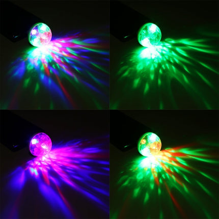 4W RGB USB LED Crystal Magic Ball Stage Light with Micro USB Adapter, with Micro USB Adapter