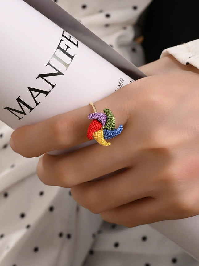 Whimsical Micro Crochet Rings – Tiny Handmade Charms for Your Fingers