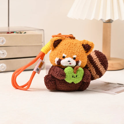 New!! Red Panda Family - Crochet Bag Charms 🐼🍎✨