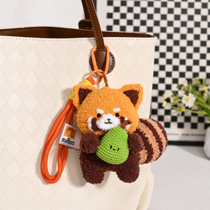 New!! Red Panda Family - Crochet Bag Charms 🐼🍎✨