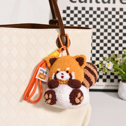 New!! Red Panda Family - Crochet Bag Charms 🐼🍎✨