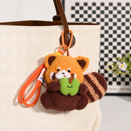 New!! Red Panda Family - Crochet Bag Charms 🐼🍎✨