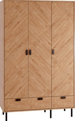 Leon 3 Door 2 Drawer Wardrobe