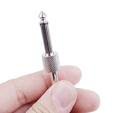 6.35mm 1/4 inch Male to Male Guitar Effect Pedal Connector Electric Pedal Board Adapter